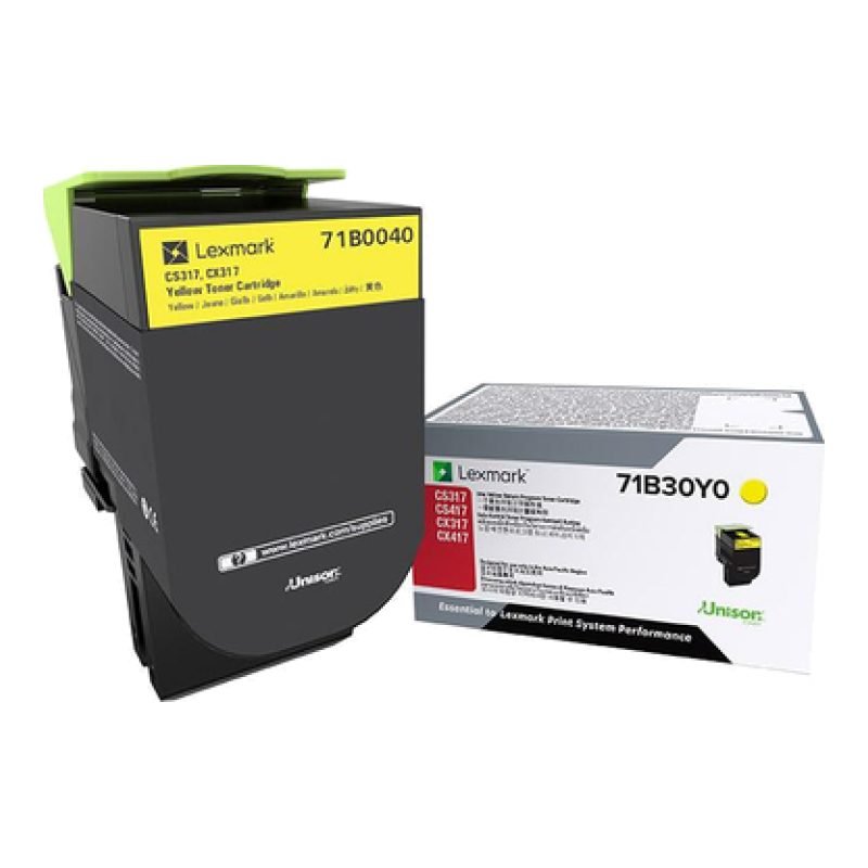 Lexmark 71B0040 Sarı Toner