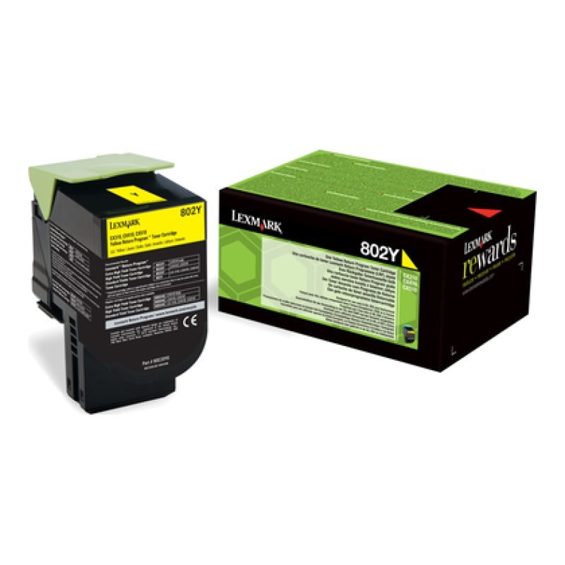 Lexmark 80C10Y0 Sarı Toner