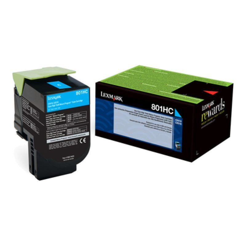 Lexmark 80C1HC0 Mavi Toner