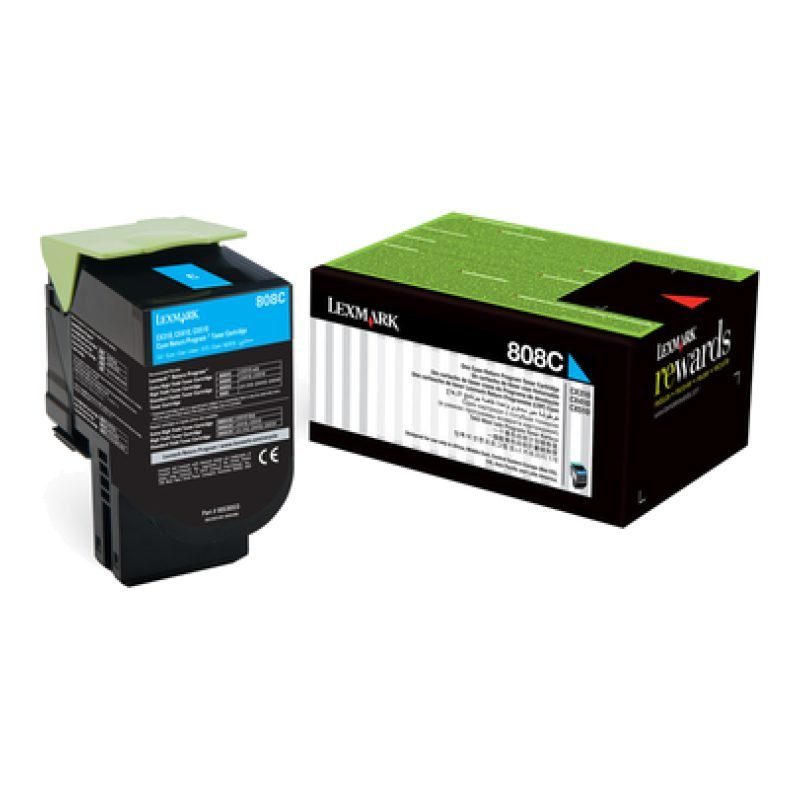 Lexmark 80C80C0 Mavi Toner