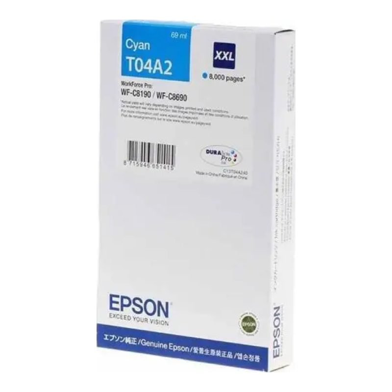 Epson WF-C8190 C13T04A240 Mavi Mürekkep Kartuşu