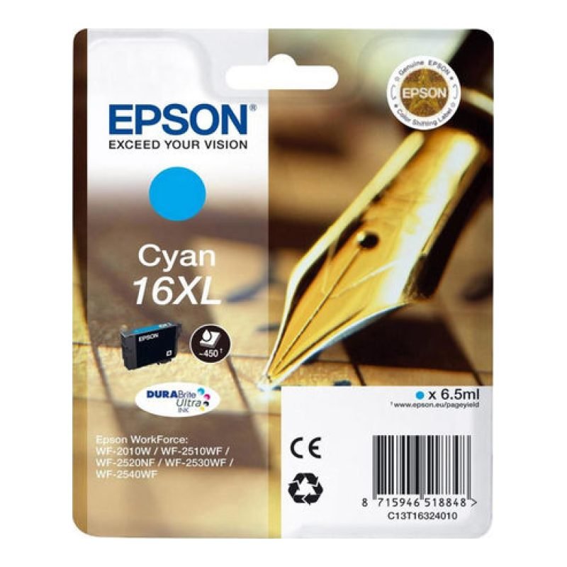 Epson 16XL C13T16324012 Mavi Mürekkep Kartuşu