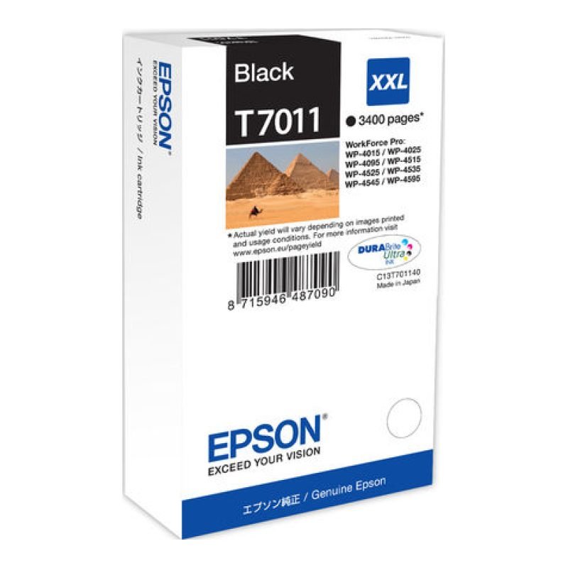 Epson C13T70114010 Siyah Mürekkep Kartuşu