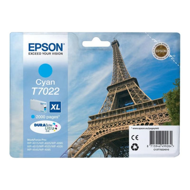 Epson C13T70224010 Mavi Yüksek Kapasiteli Mürekkep Kartuşu