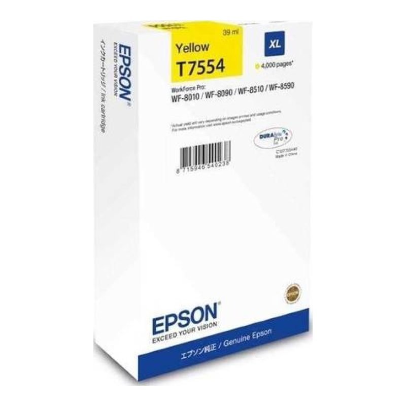 Epson C13T755440 Sarı Yüksek Kapasiteli Mürekkep Kartuşu