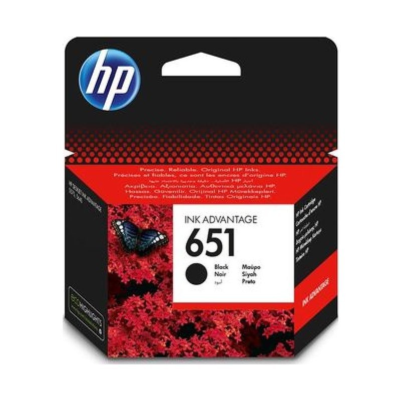 HP 651 C2P10AE Siyah Mürekkep Kartuşu
