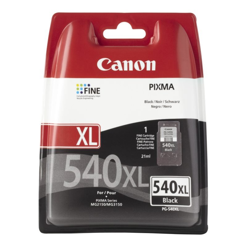 Canon PG-540 5222B005 Foto Siyah Yüksek Kapasiteli Mürekkep Kartuşu