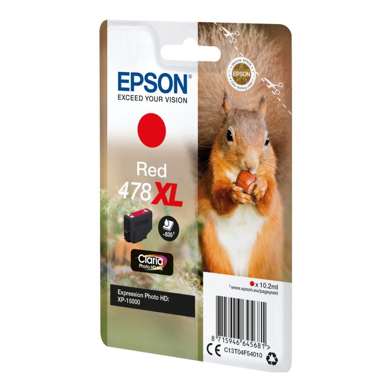 Epson 478XL C13T04F54020 Kırmızı Mürekkep Kartuşu — görsel 2