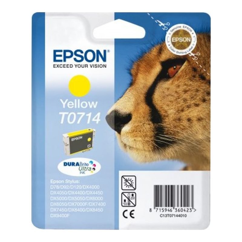 Epson T0714 C13T07144020 Sarı Mürekkep Kartuşu — görsel 2