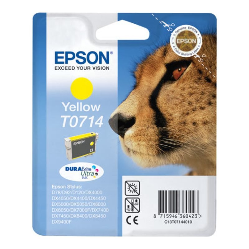 Epson T0714 C13T07144021 Sarı Mürekkep Kartuşu