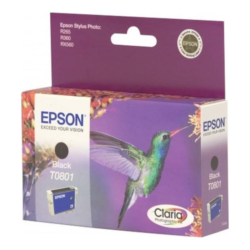 Epson T0801 C13T080140 Siyah Mürekkep Kartuşu — görsel 2