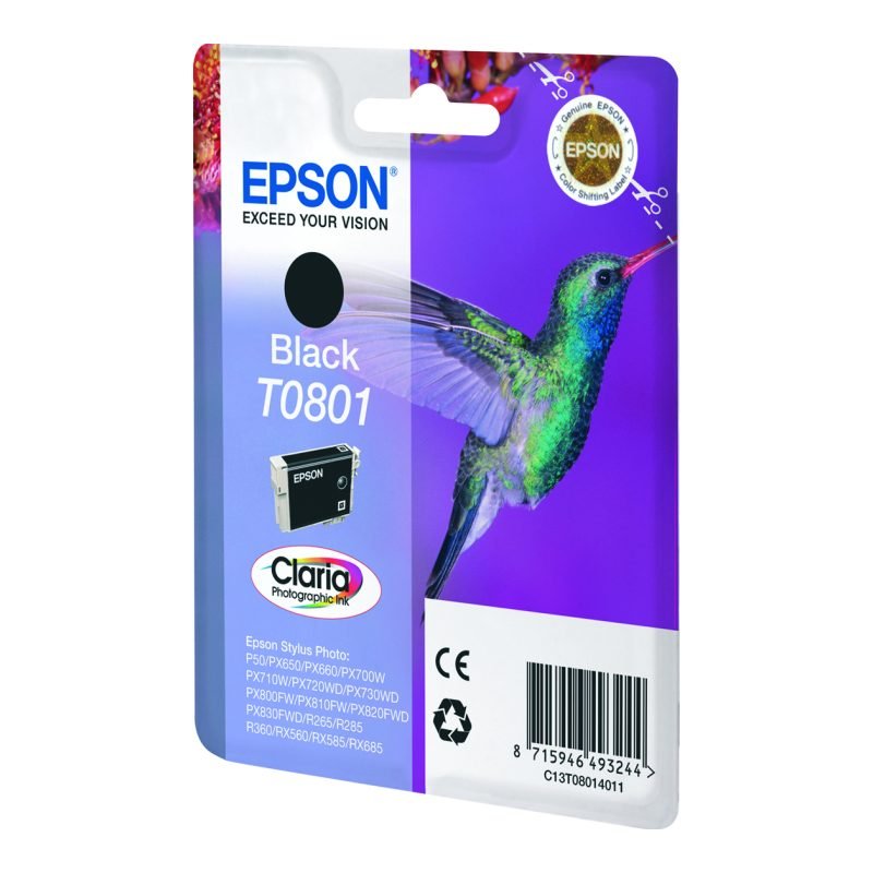 Epson T0801 C13T08014011 Siyah Mürekkep Kartuşu