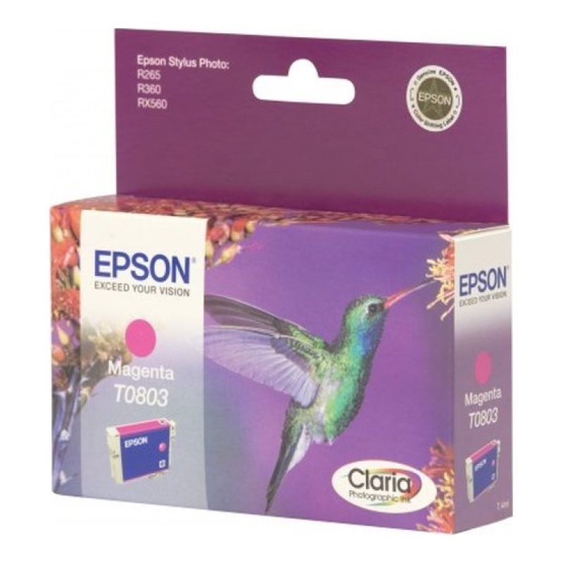 Epson T0803 C13T080340 Kırmızı Mürekkep Kartuşu — görsel 3