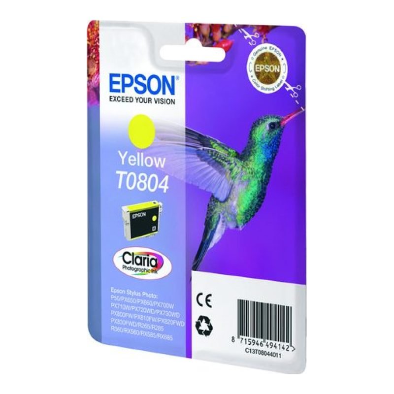 Epson T0804 C13T08044021 Sarı Mürekkep Kartuşu — görsel 2
