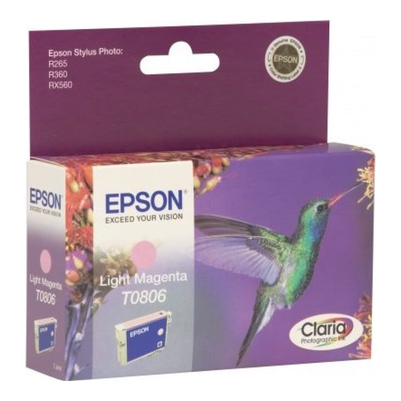 Epson T0806 C13T080640 Açık Kırmızı Mürekkep Kartuşu — görsel 2