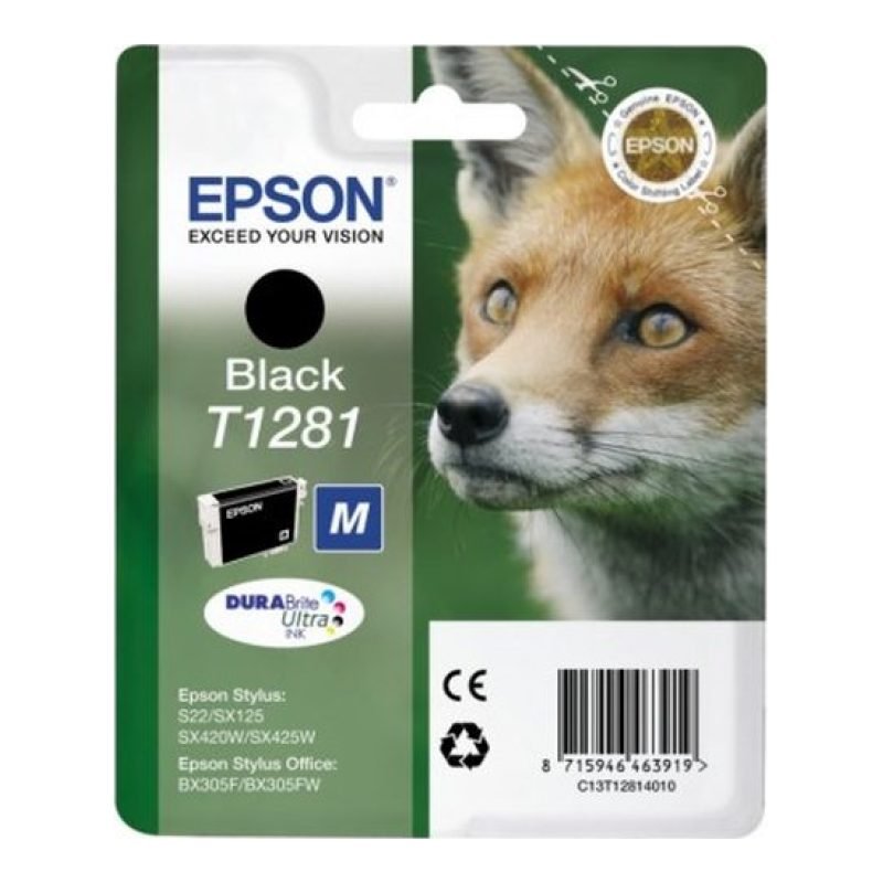 Epson T1281 C13T12814020 Siyah Mürekkep Kartuşu — görsel 2