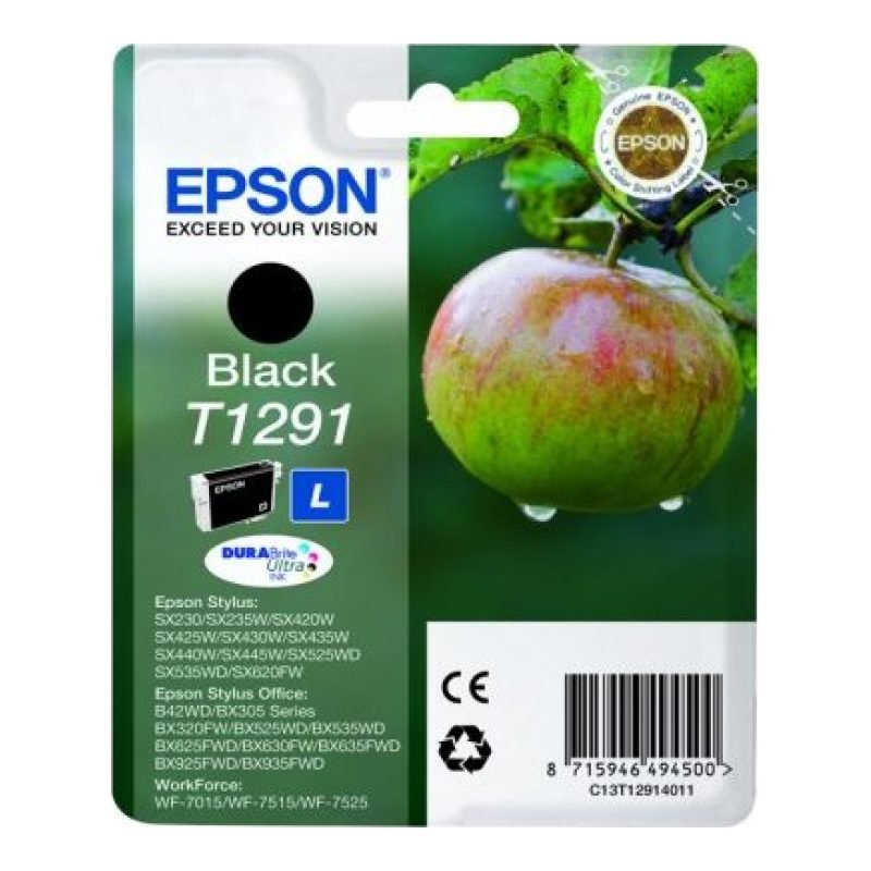 Epson T1291 C13T12914011 Siyah Mürekkep Kartuşu — görsel 3