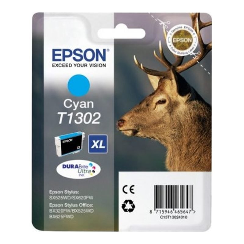 Epson T1302 C13T13024020 Mavi Mürekkep Kartuşu — görsel 3