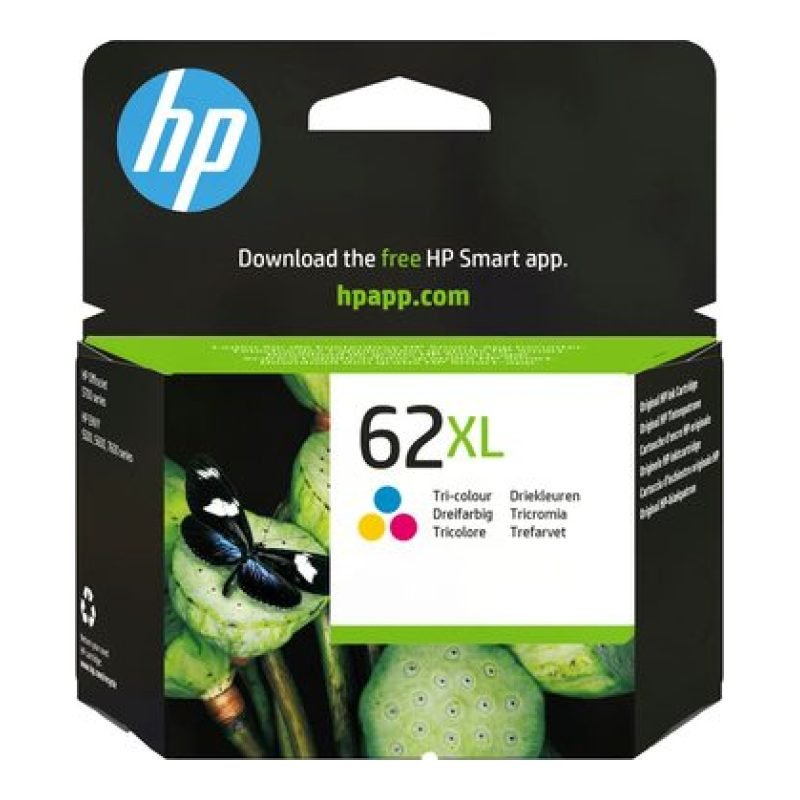 HP 62XL Üç C2P07AE Üç Renkli Mürekkep Kartuşu