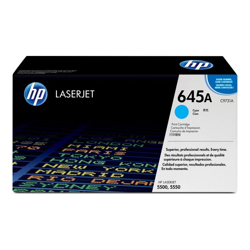 HP 645A C9731A Mavi Toner — görsel 2