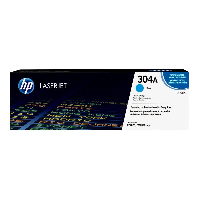 HP 304A CC531A Mavi Toner