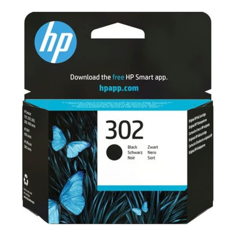 HP 302 F6U66AE Siyah Mürekkep Kartuşu
