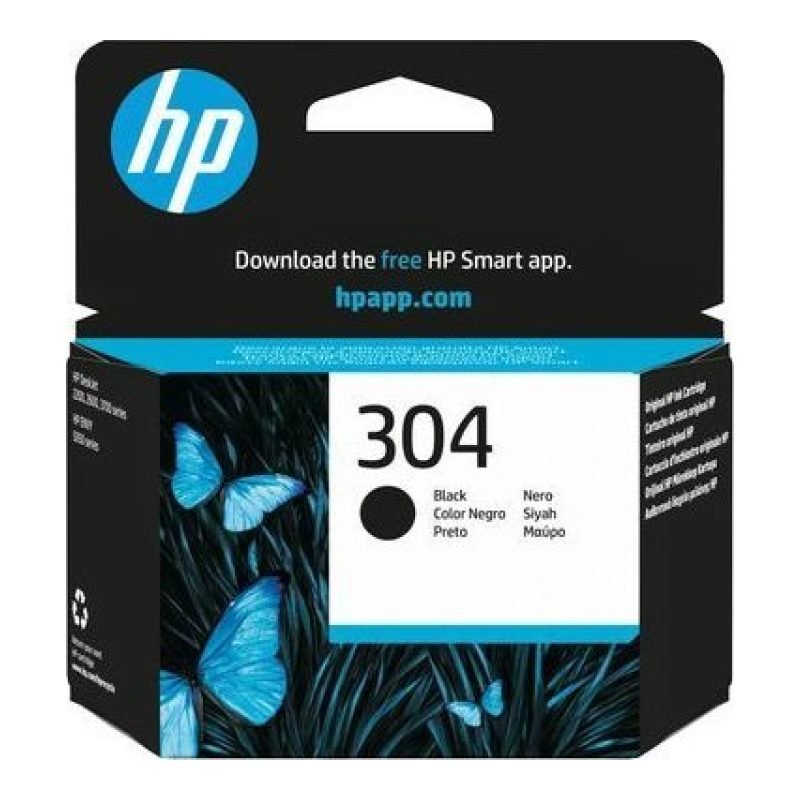 HP 304 N9K06AE Siyah Mürekkep Kartuşu