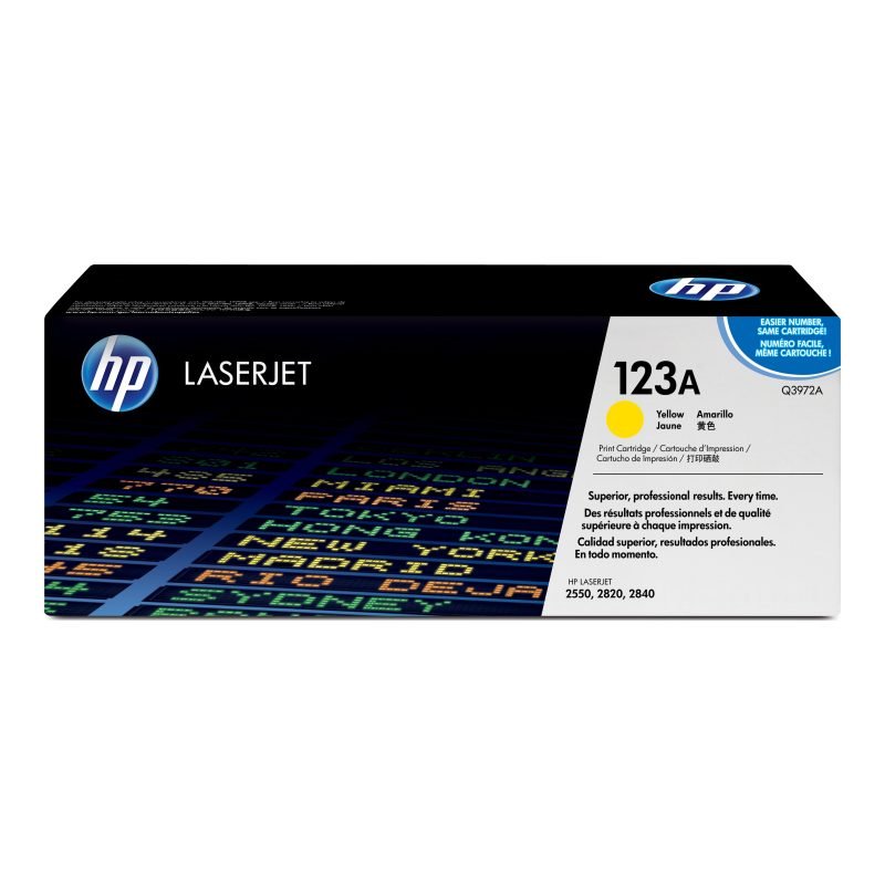 HP 123A Q3972A Sarı Toner