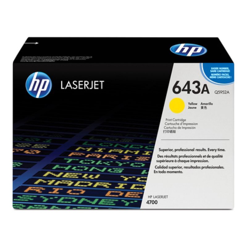 HP 643A Q5952A Sarı Toner — görsel 2