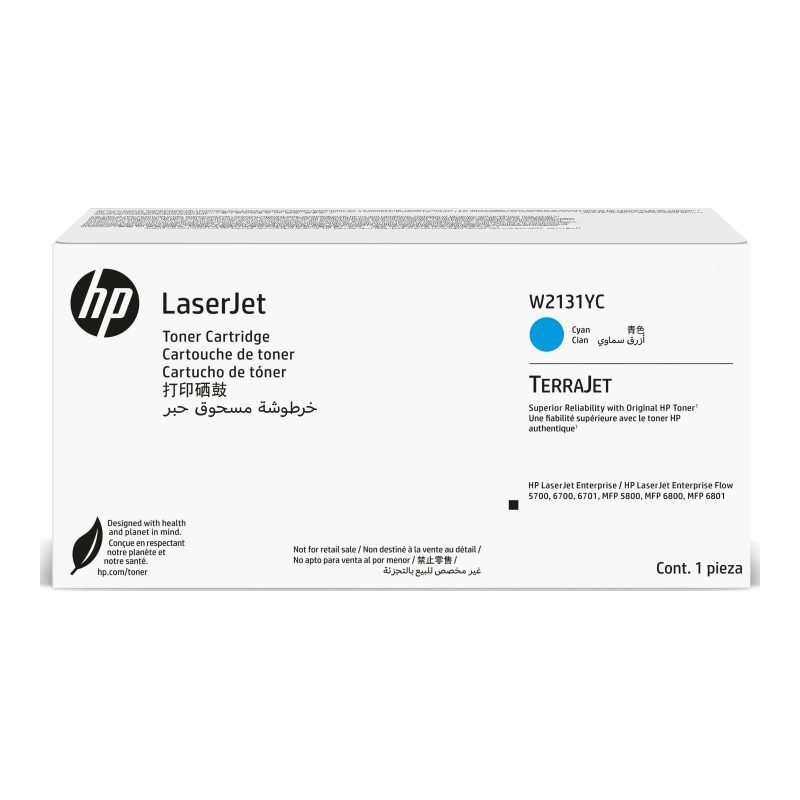 HP W2131YC Taahhütlü Mavi Toner