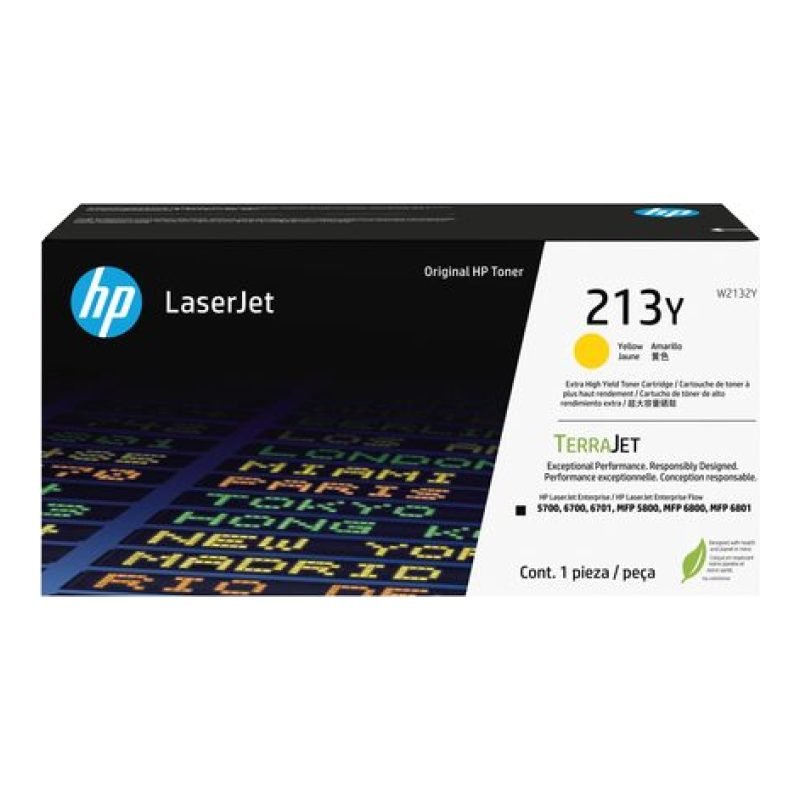 HP 213Y Ekstra W2132Y Sarı Toner