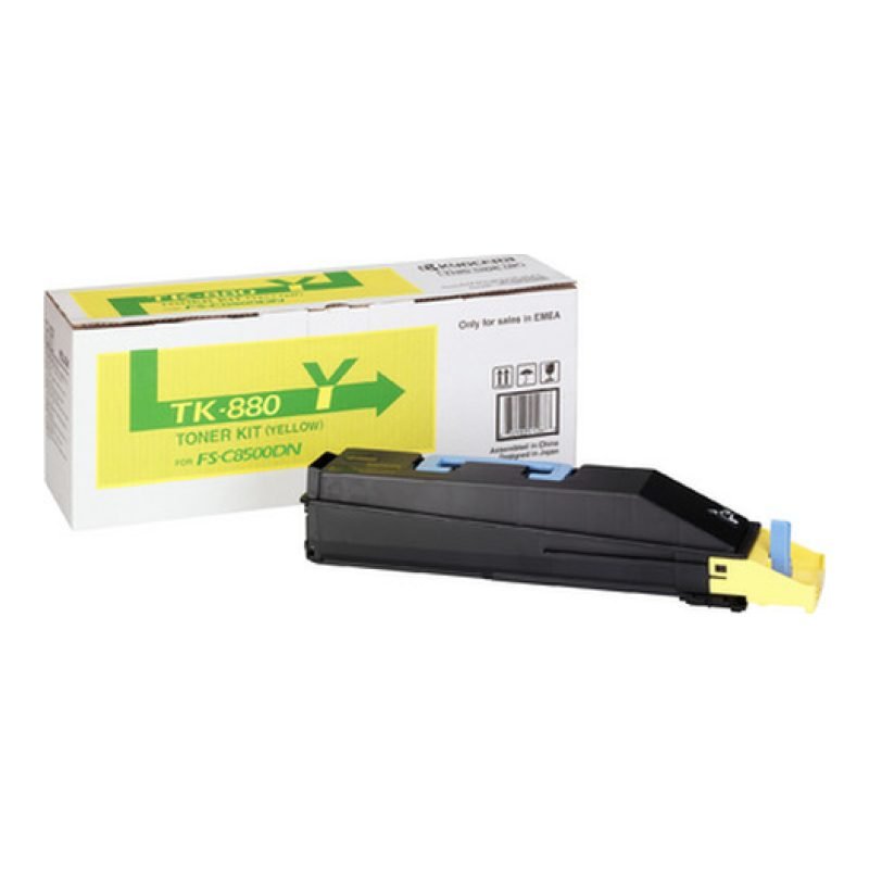 Kyocera TK-880Y 1T02KAANL0 Sarı Toner