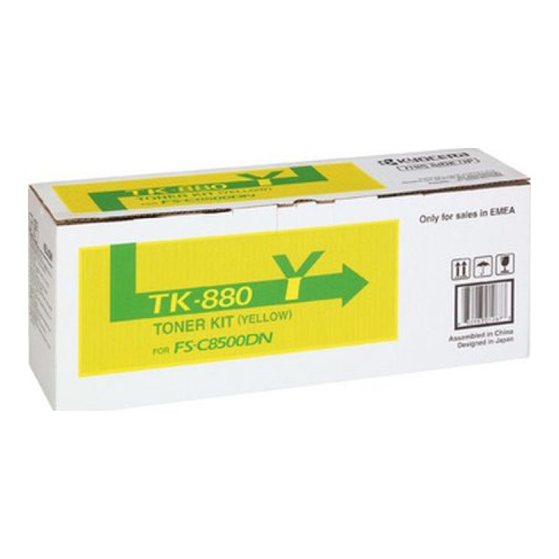 Kyocera TK-880Y 1T02KAANL0 Sarı Toner — görsel 2