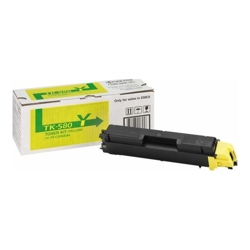 Kyocera TK-580Y 1T02KTANL0 Sarı Toner — görsel 3